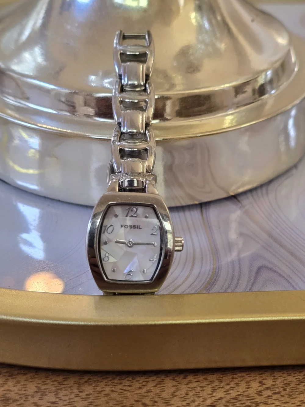 Fossil Women's Silver Tone Bracelet Watch - Silver